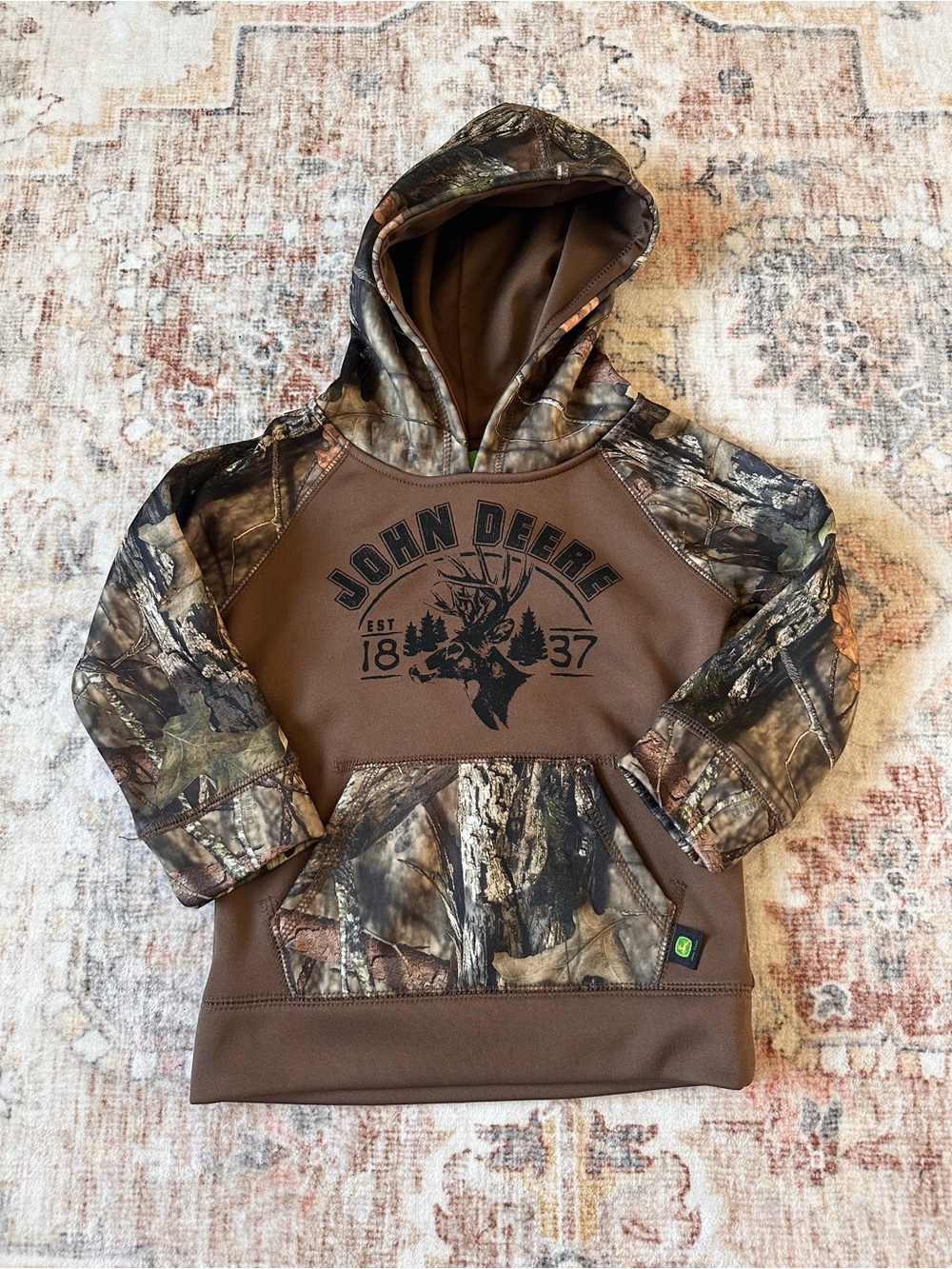 John Deere Brown & Camo Hoodie